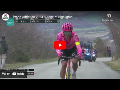 Tirreno-Adriático 2024: Vídeo resumen de la 6ª etapa