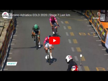 Tirreno-Adriático 2020: Vídeo del último kilómetro de la etapa 7