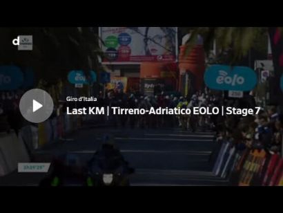 Tirreno-Adriático 2022: Vídeo del último kilómetro de la etapa 7 (última)