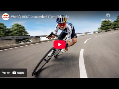 Tom Pidcock protagoniza "El sonido del asfalto", descendiendo los Alpes a ms de 95 km/h [Vdeo]