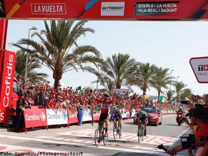 Vuelta a España: Clasificaciones completas de la etapa 6