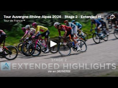 V�deo resumen de la 2� etapa del Tour Auvernia-R�dano-Alpes 2026