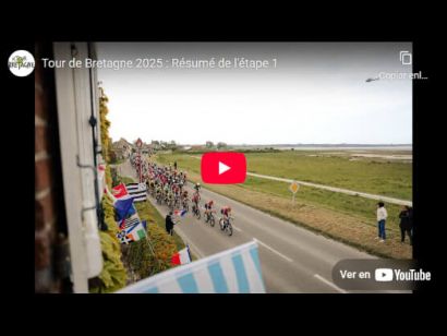 Vídeo resumen de la 1ª etapa del Tour de Bretaña 2025