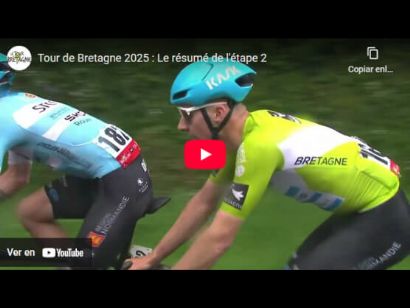 Vídeo resumen de la 2ª etapa del Tour de Bretaña 2025