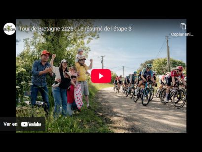 Vídeo resumen de la 3ª etapa del Tour de Bretaña 2025