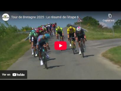 Vídeo resumen de la 6ª etapa del Tour de Bretaña 2025