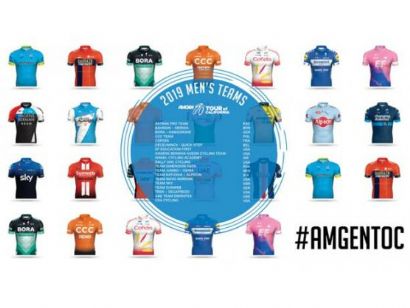 Listado oficial de corredores inscritos en el Tour de California 2019