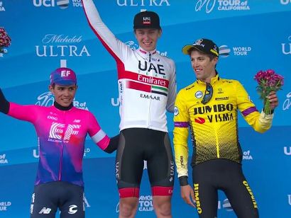 Tour de California: Tadej Pogacar asalta el liderato ganando la sexta etapa