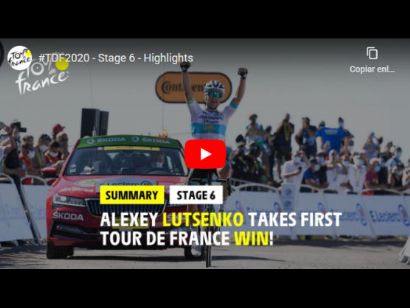 Tour de Francia 2020: Vídeo resumen de la etapa 6
