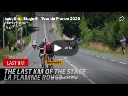 Vídeo del último kilómetro de la 6ª etapa del Tour de Francia. ¡Gana Ben Healy!