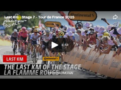Vídeo del último kilómetro de la 7ª etapa del Tour de Francia 2025. ¡Pogacar!