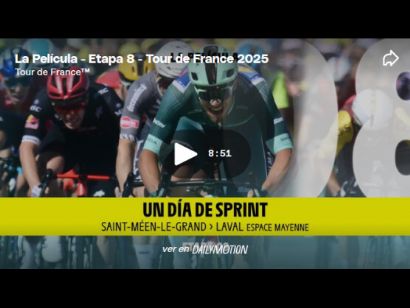 Vídeo resumen de la 8ª etapa del Tour de Francia 2025