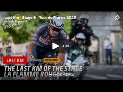 Vídeo del último kilómetro de la 9ª etapa del Tour de Francia 2025. ¡MVDP!