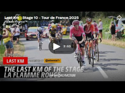Vídeo del último kilómetro de la 10ª etapa del Tour de Francia. ¡Simon Yates!