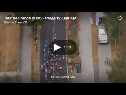 V�deo del �ltimo kil�metro de la 12� etapa del Tour de Francia. Tercera de Merlier