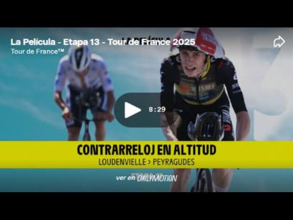 Vídeo resumen de la 13ª etapa del Tour de Francia (cronoescalada)