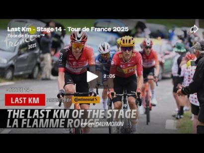 Vídeo del último kilómetro de la 14ª etapa del Tour de Francia ¡Gana Arensman!