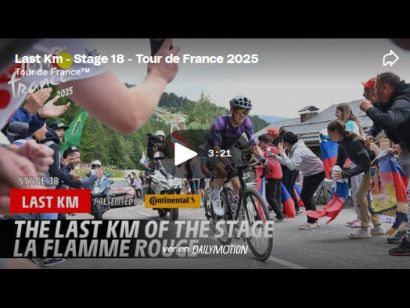 Vídeo del último kilómetro de la 18ª etapa del Tour de Francia 2025