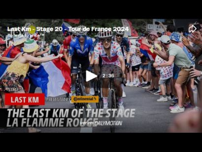 Tour de Francia 2024: Vídeo del último kilómetro de la 20ª etapa. Quinta de Pogacar