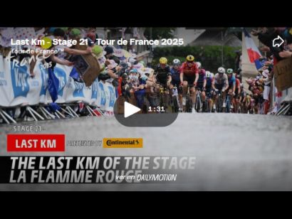 Vídeo del último kilómetro de la 21ª etapa del Tour de Francia 2025