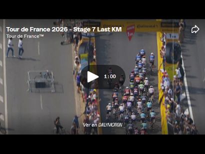 V�deo del �ltimo kil�metro de la 7� etapa del Tour de Francia. Sprint para Tim Merlier