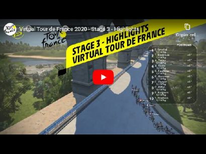 Tour de Francia Virtual: Vídeo resumen de la etapa 3