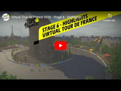 Tour de Francia Virtual: Vídeo resumen de la etapa 6 (última)