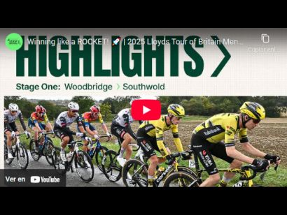 Vídeo resumen de la 1ª etapa del Tour de Gran Bretaña 2025