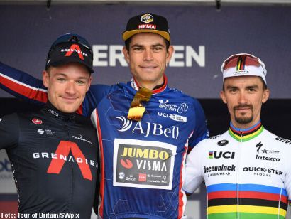 Wout Van Aert gana el Tour de Gran Bretaña ganando la última etapa