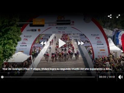 Tour de Guangxi 2023: Vídeo del último kilómetro de la primera etapa