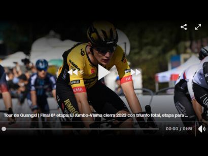 Tour de Guangxi 2023: Vídeo del último kilómetro de la sexta etapa