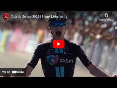 Vídeo resumen de la etapa 2 del Tour de Suiza 2022