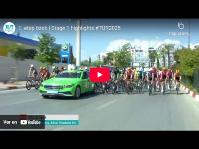Vídeo resumen de la 1ª etapa del Tour de Turquía 2025