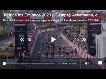 Tour de los Emiratos 2020: Vídeo del último kilómetro de la etapa 1