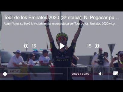 Tour de los Emiratos 2020: Vídeo del último kilómetro de la etapa 3