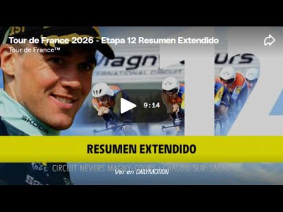 V�deo resumen de la 12� etapa del Tour de Francia 2026