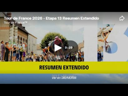 V�deo resumen de la 13� etapa del Tour de Francia 2026