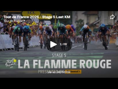 V�deo del �ltimo kil�metro de la 5� etapa del Tour de Francia. Al sprint, Olav Kooij