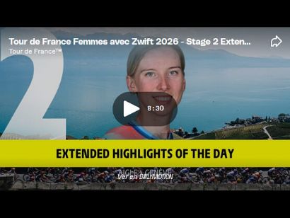 V�deo resumen de la 2� etapa del Tour de Francia Femenino 2026