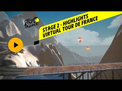 Tour de Francia Virtual: Vídeo resumen de la etapa 2