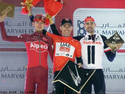 Rui Costa gana el Tour de Abu Dhabi, Caleb Ewan el más rápido en Yas Marina