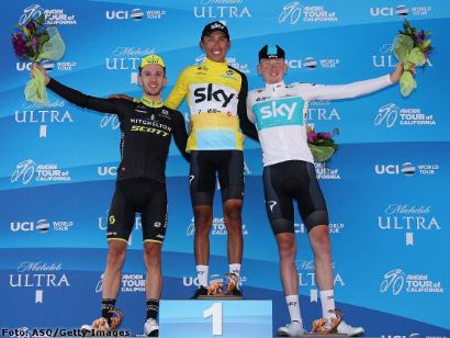 Tour de California: Egan Bernal vuela en el Lago Tahoe y recupera el liderato