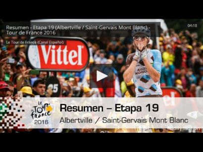 Tour de Francia: Vídeo resumen de la decimonovena etapa