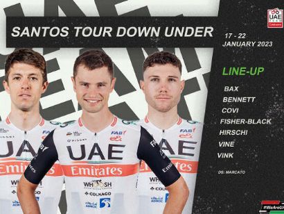 UAE Emirates anuncia su equipo para el Tour Down Under