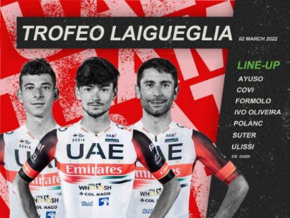 Juan Ayuso, en el UAE Emirates para el Trofeo Laigueglia
