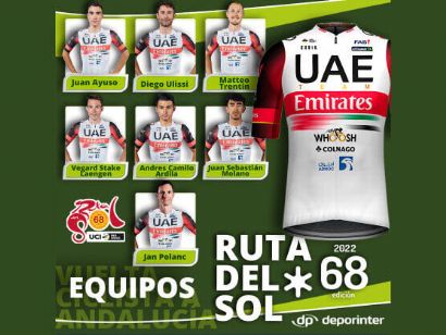 Juan Ayuso capitaneará el UAE Emirates en la Vuelta a Andalucía