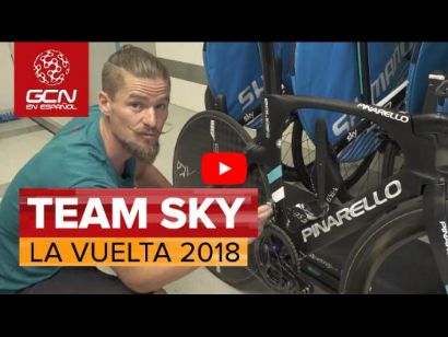 Visita al camin del Team Sky en la Vuelta a Espaa [Vdeo]