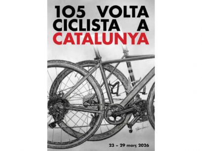 El artista Xavier Mateo transforma el grafito y el carboncillo en la mirada de la Volta a Catalunya