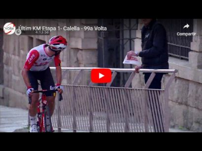 Volta a Catalunya 2019: Vídeo del último kilómetro de la etapa 1