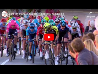 Volta a Catalunya 2019: Vídeo del último kilómetro de la etapa 2